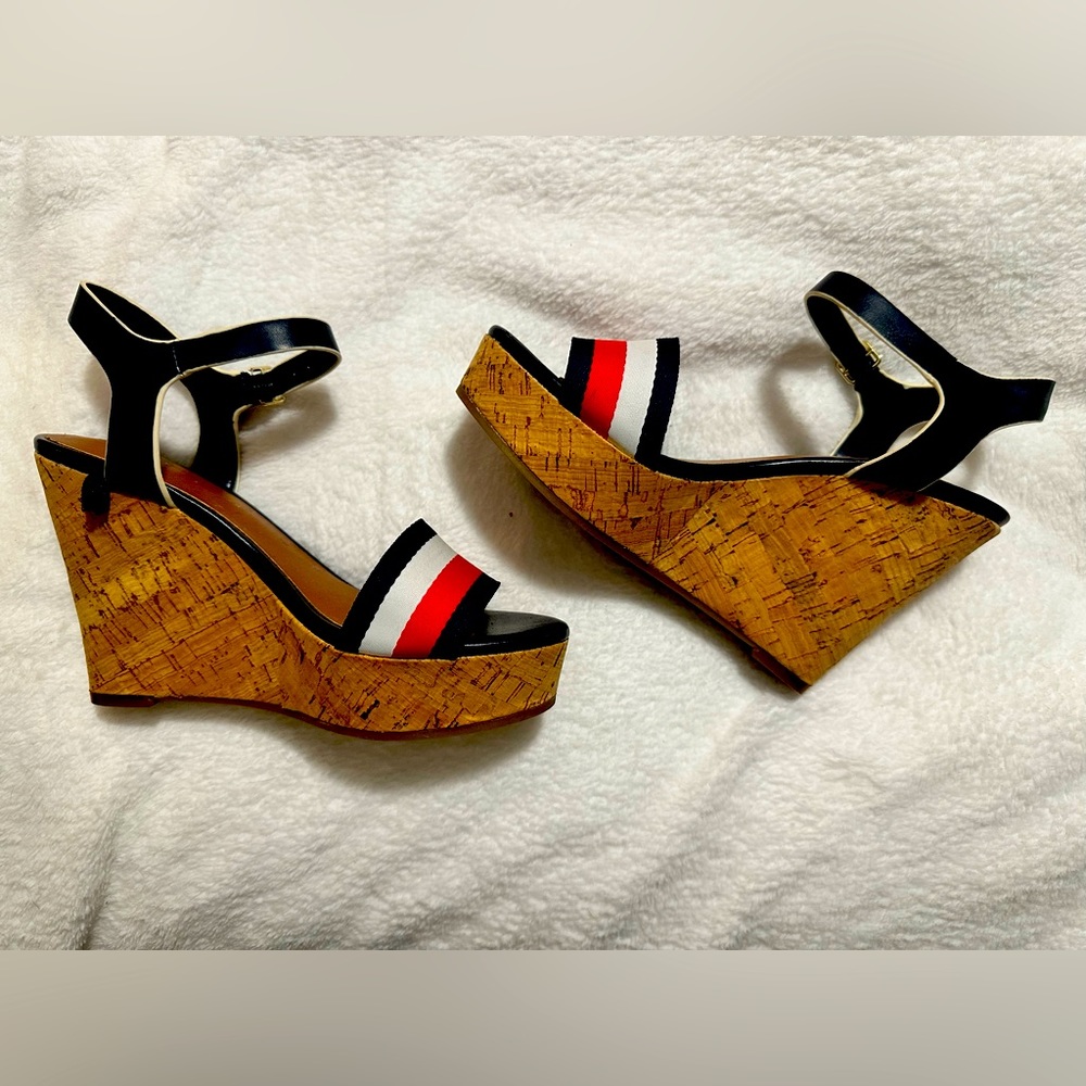 COPY - Tommy Hilfiger Cork Wedge Heels; Women’s size 5.5; Brand New Never Worn;…